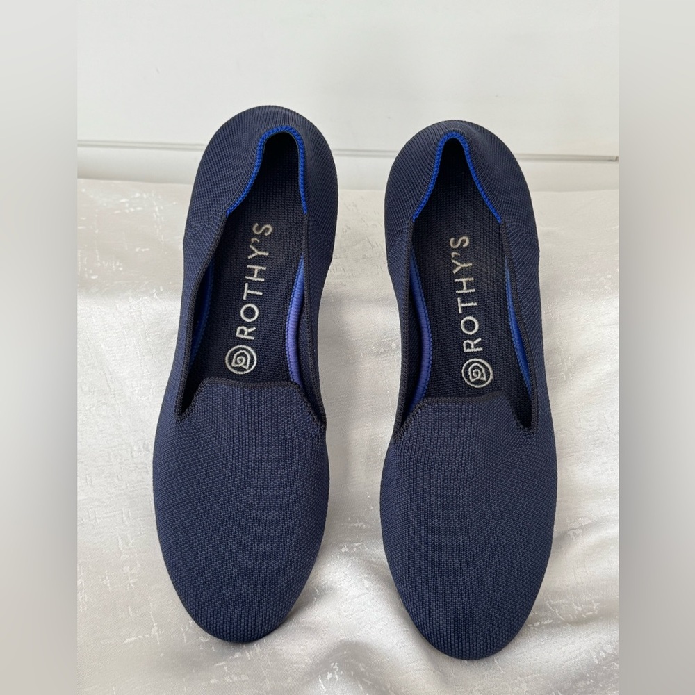 Rothy's Navy Blue Knit Flats